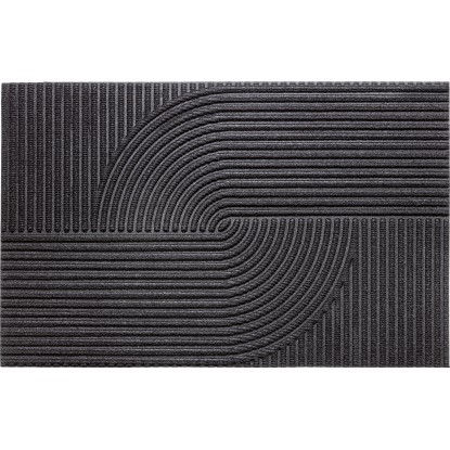Strukturovaná rohožka, antracitová, 60 x 90 cm