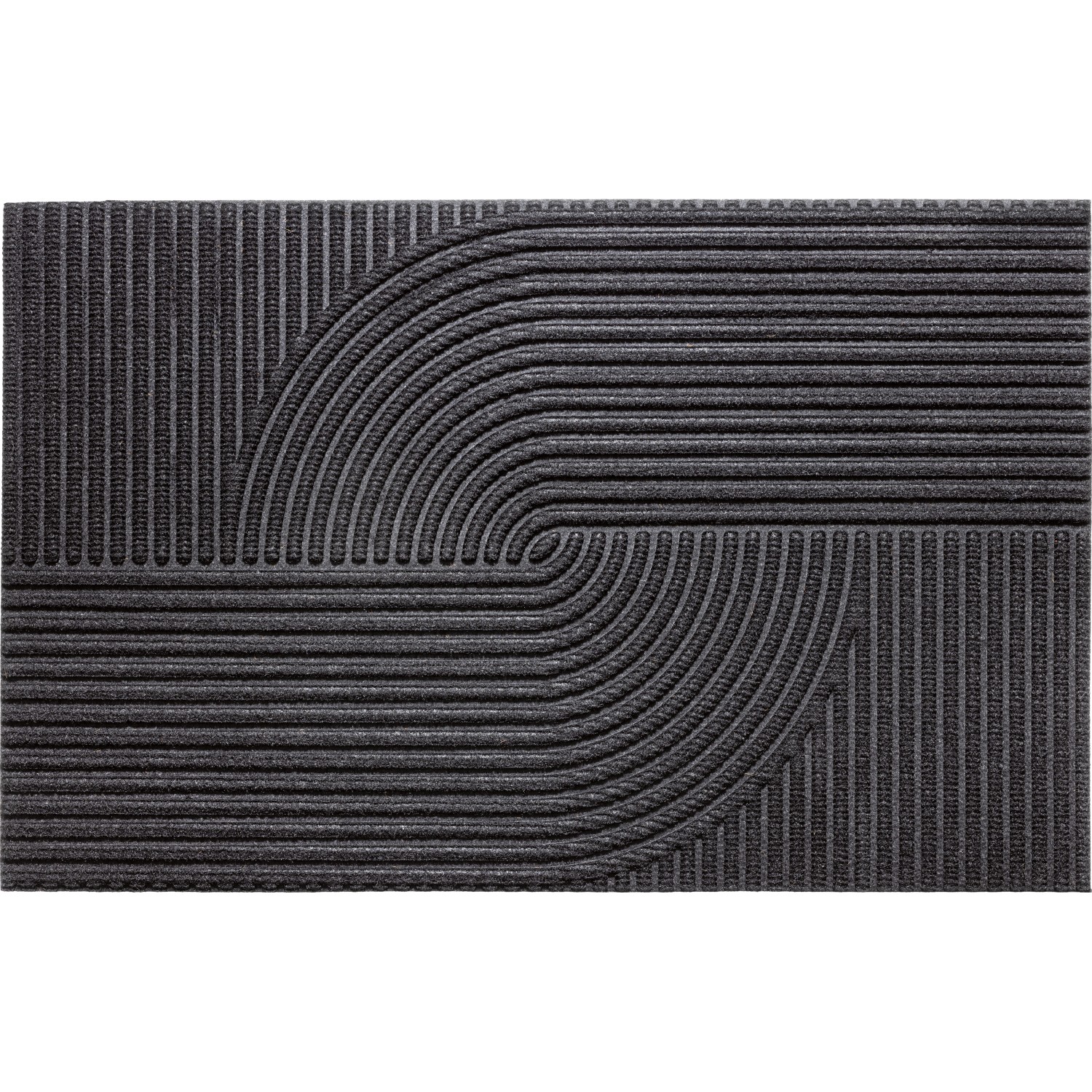 Strukturovaná rohožka, antracitová, 60 x 90 cm