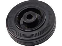 Kolo s gumovou obručí průměr 100 mm náboj 40 mm černé Kolo s gumovou obručí průměr 100 mm náboj 40 mm černé