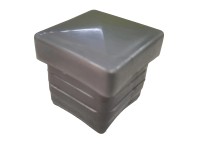 Floraworld Náhradní krytka sloupku plast stříbrná 40 x 40 mm