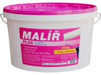 Malíř PLUS Bílý disperzní otěruvzdorný malířský nátěr 12 + 3 kg