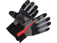 Pracovní rukavice se silikonovými nopky, černo-šedá, vel. 9