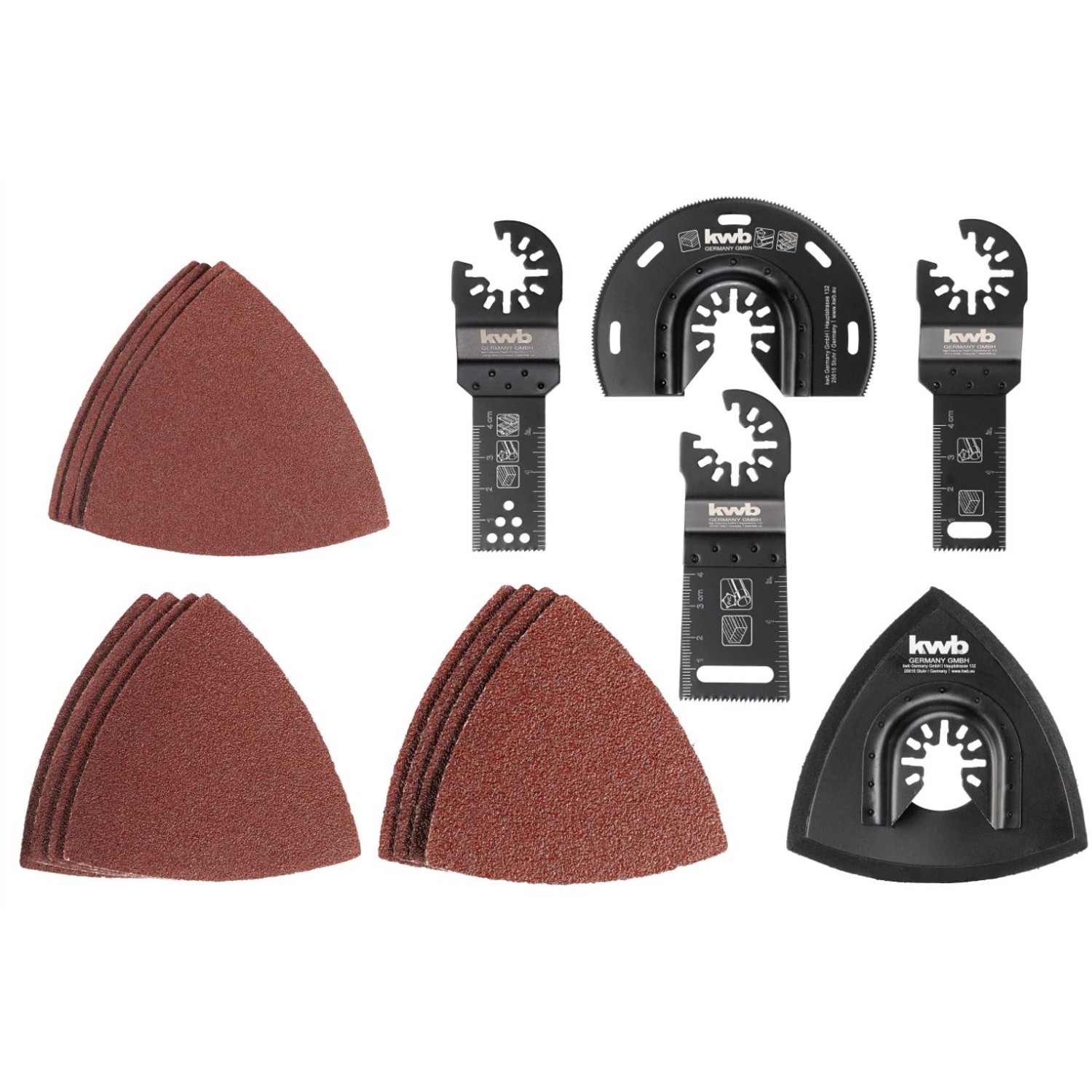 kwb by Einhell Sada Multi-Tool na dřevo/kov/plast, 17dílná