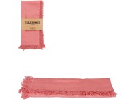 Mica Decorations Bavlněný běhoun na stůl Villia, lososová, 180 x 45 cm