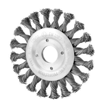 LUX-TOOLS Kotoučový copánkový kartáč 115 mm x 22,23 mm