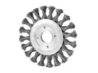 LUX-TOOLS Kotoučový copánkový kartáč 115 mm x 22,23 mm