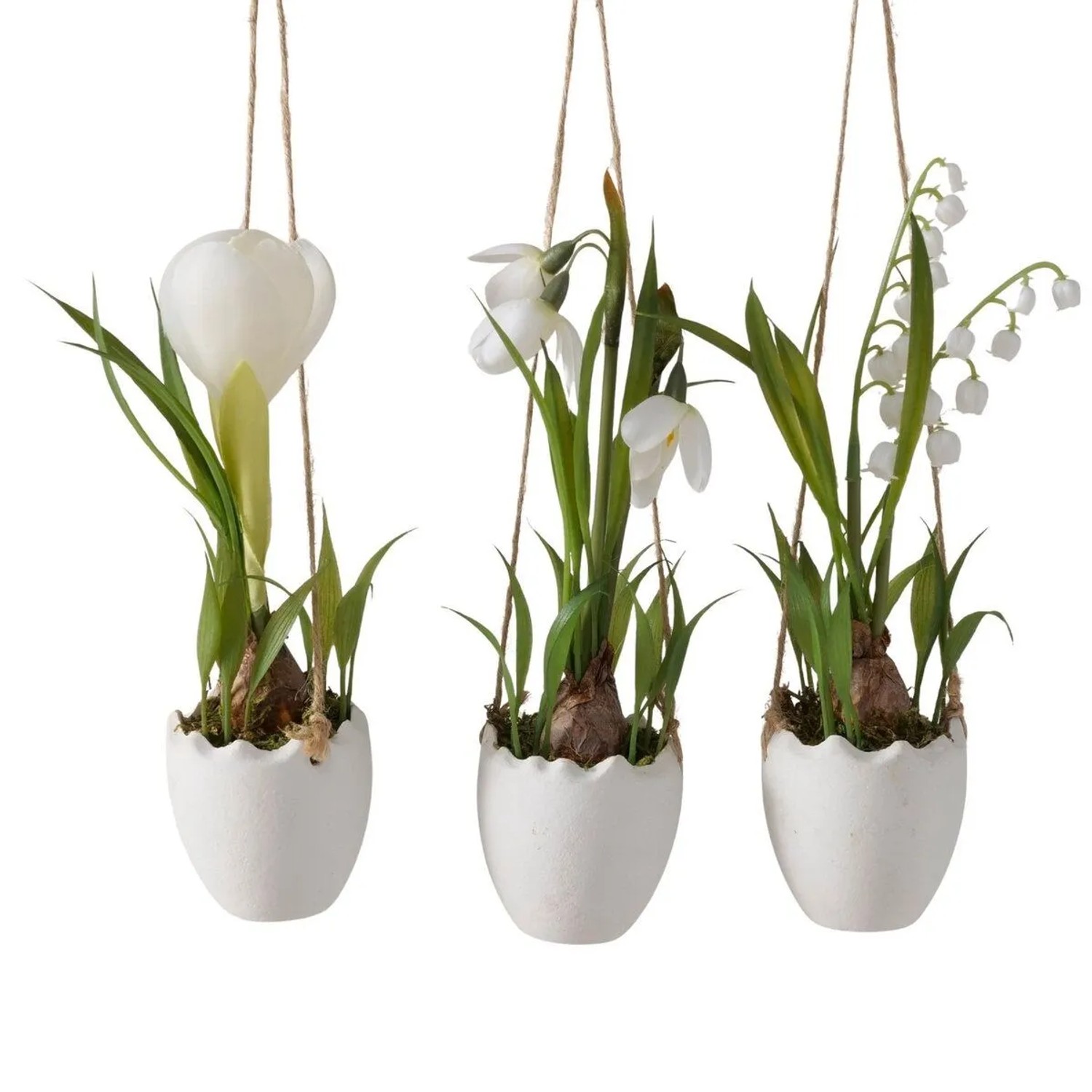 Boltze Závěsná umělá rostlina v květináči Kroks, různé druhy, pr. 6 x 23 cm, 1ks