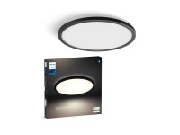 Philips Hue Stropní svítidlo W LED Tento, 2700K, černá, pr. 29,1 cm
