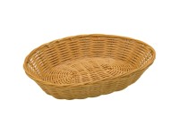 Fackelmann Košík plastový světle hnědý 28 x 22 x 6 cm