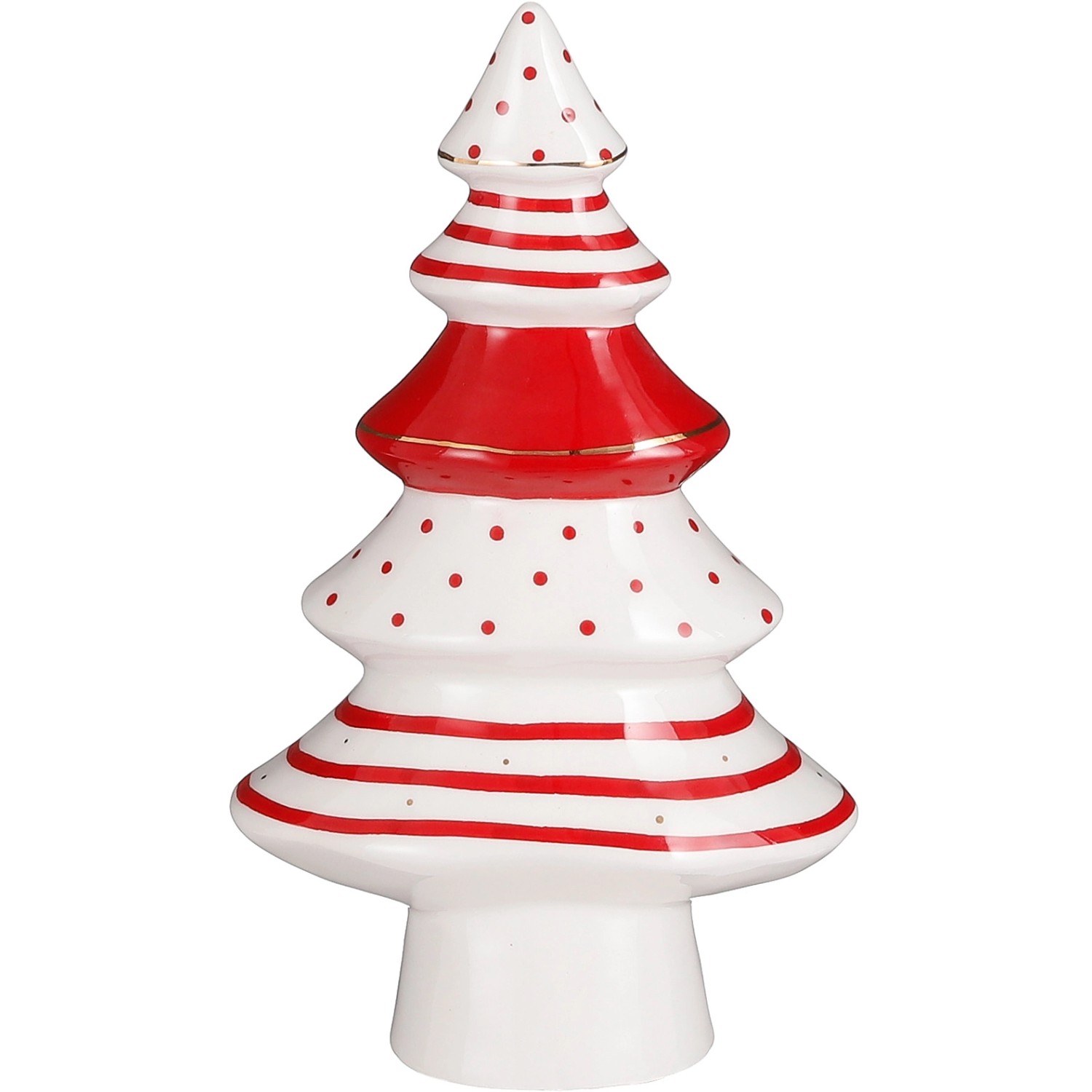 House of Seasons Stromek, bílo-červený, pr. 12 x 21,5 cm