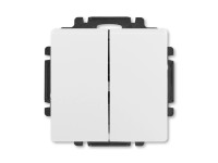 ABB Vypínač dvojitý střídavý (Ř.5B) Swing L, bílá