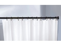 Kleine Wolke Nastavitelná sprchová tyč černá, pr. 21 mm, 75-125 cm