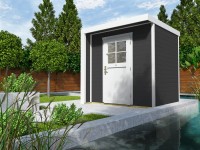 Weka Designový zahradní domek Riva 262, antracitová, 209 x 205 cm