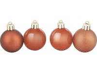 Sada vánočních koulí, koňaková, pr. 4 cm, 30dílná Sada vánočních koulí, koňaková, pr. 4 cm, 30dílná