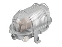 Lena-lighting Stropní/nástěnné svítidlo Oval 60 Simetal 2, E27, šedé