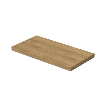 INTEDOOR Umyvadlová deska BEE bez výřezu, š. 100 cm, dub Hickory