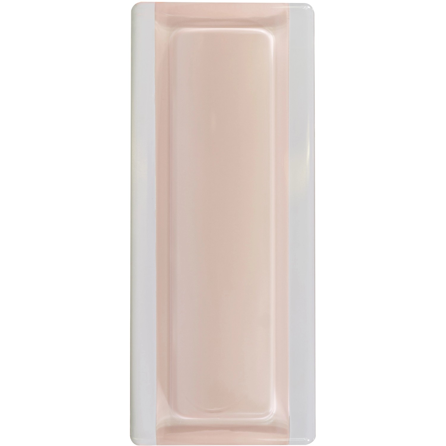 BM Skleněný zakončovací profil pro Luxfery růžový, 19 x 8 x 1 cm