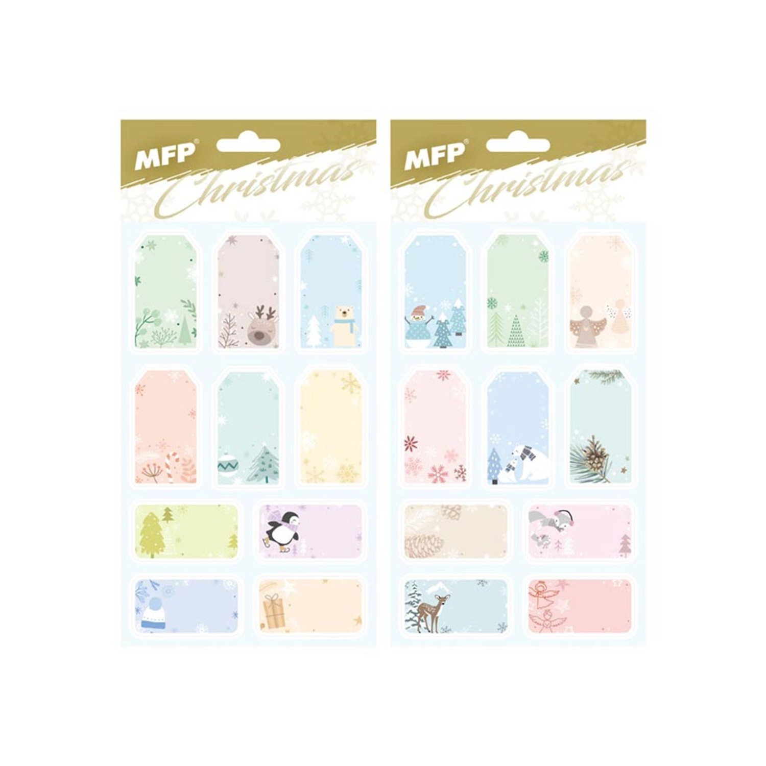 MFP Samolepky na vánoční dárky 12 x 22 cm, 20 ks