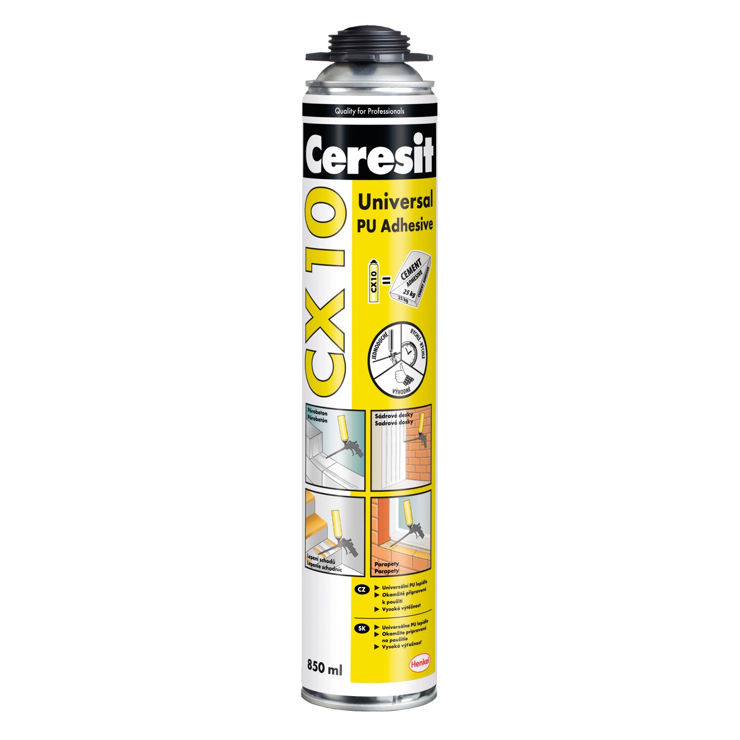 Ceresit Univerzální polyuretanové lepidlo CX 10 850 ml