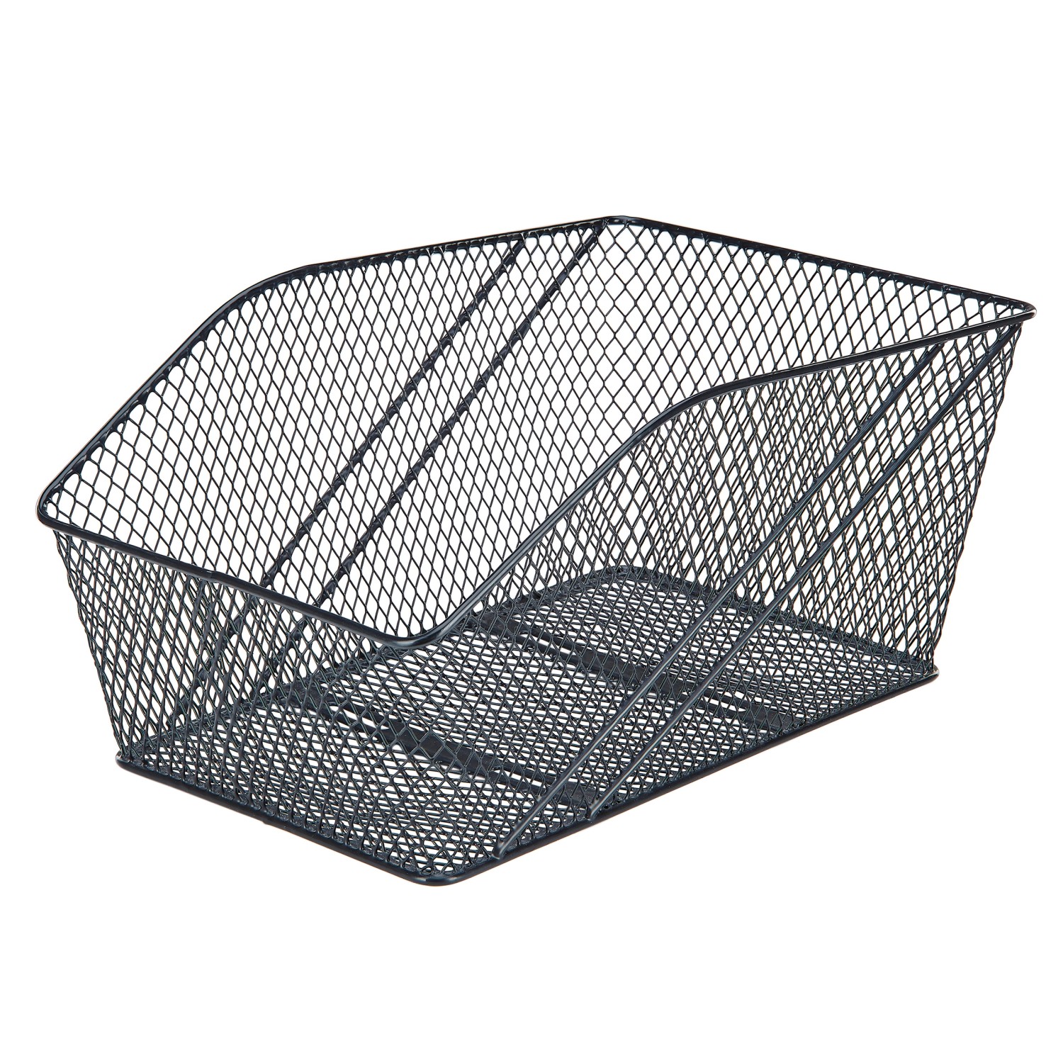 Prophete Drátěný košík na nosič jízdního kola XXL, černá, 46 x 29,5 x 22,5 cm