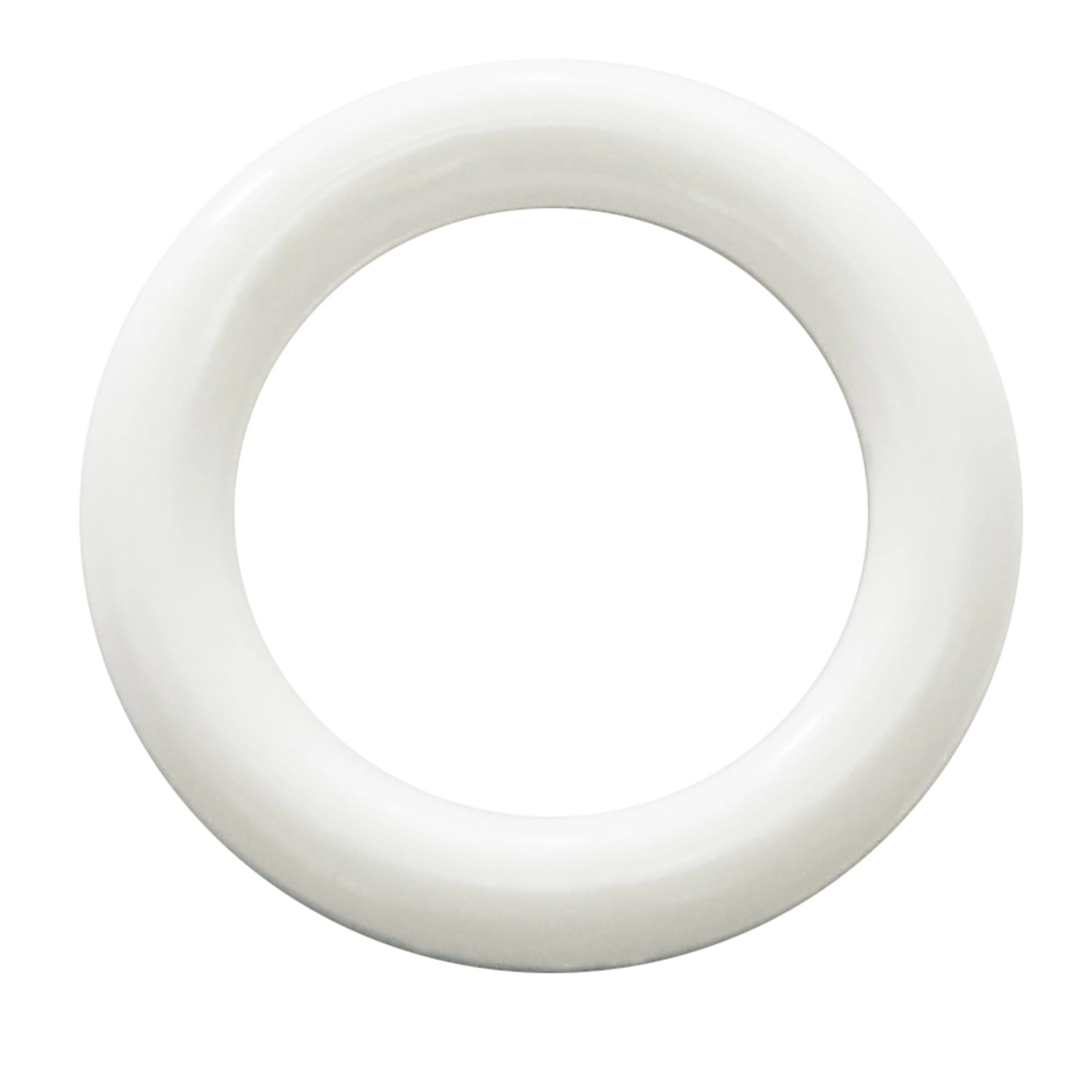 Gardinia Plastový kroužek, bílý, 30 ks