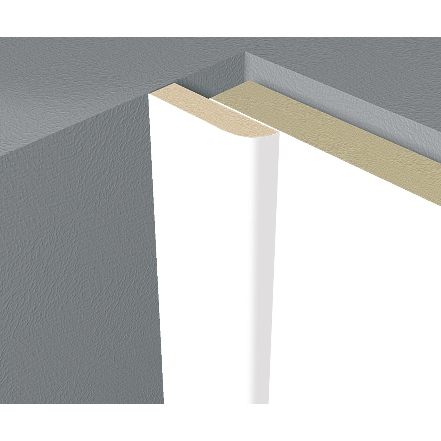 Krycí lišta bílá 6 mm x 25 mm délka 2 600 mm