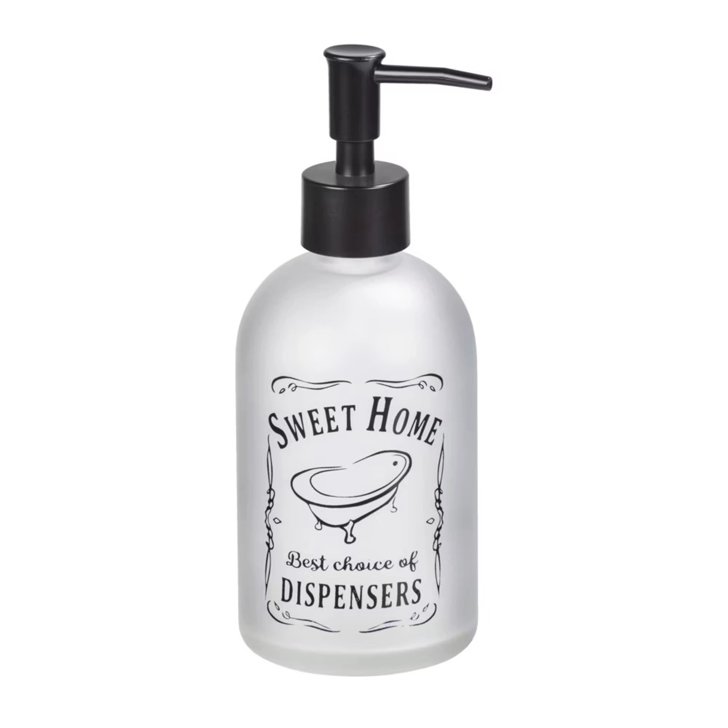 Wenko Dávkovač tekutého mýdla Sweet Home, transparentní, 400 ml