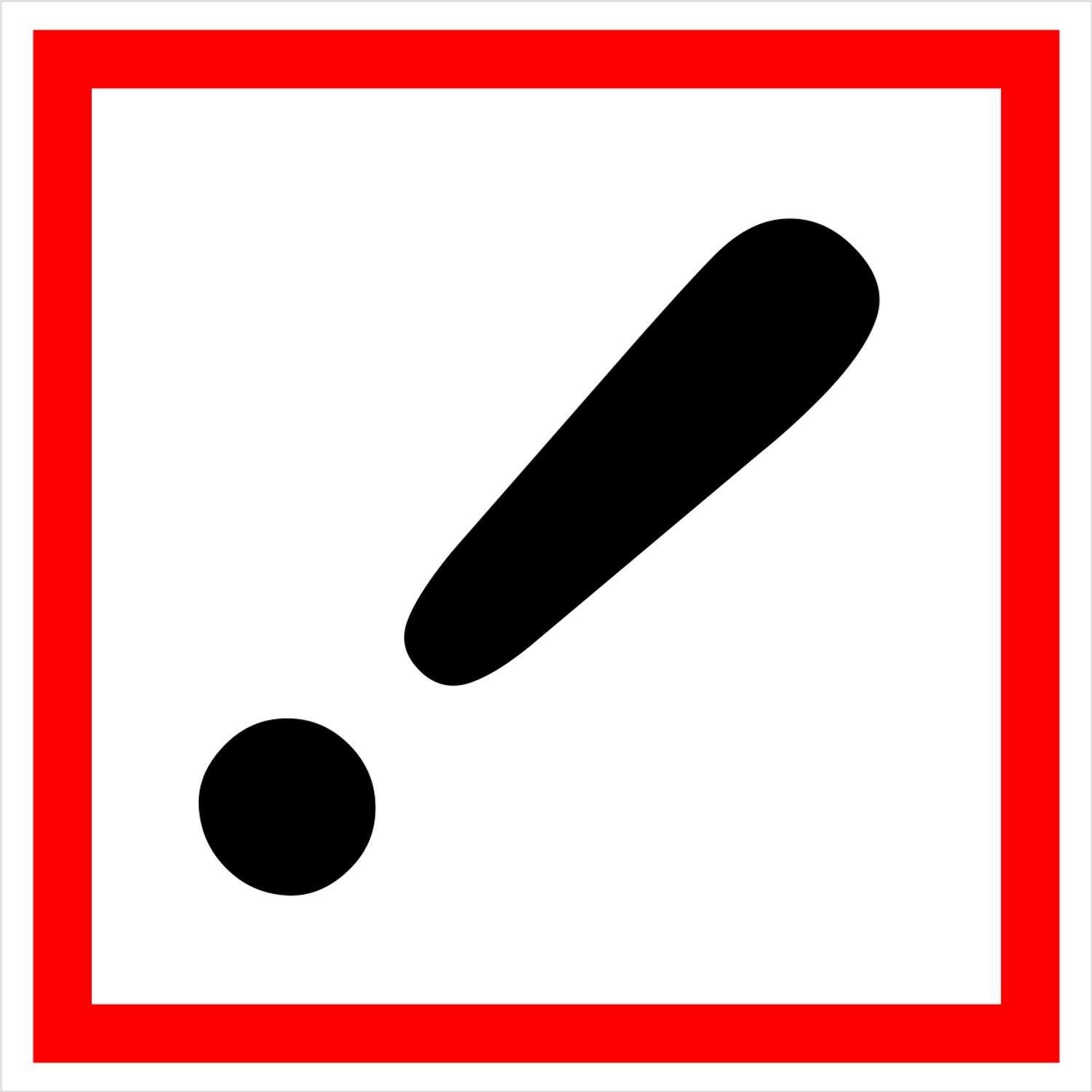 Symbol GHS 07 – dráždivé