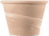 Deroma Terakotový květináč Vasum Duo White, pr. 26 x 19 cm