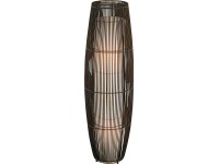 Ratanové svítidlo Fiuggi kulaté černé 105 cm