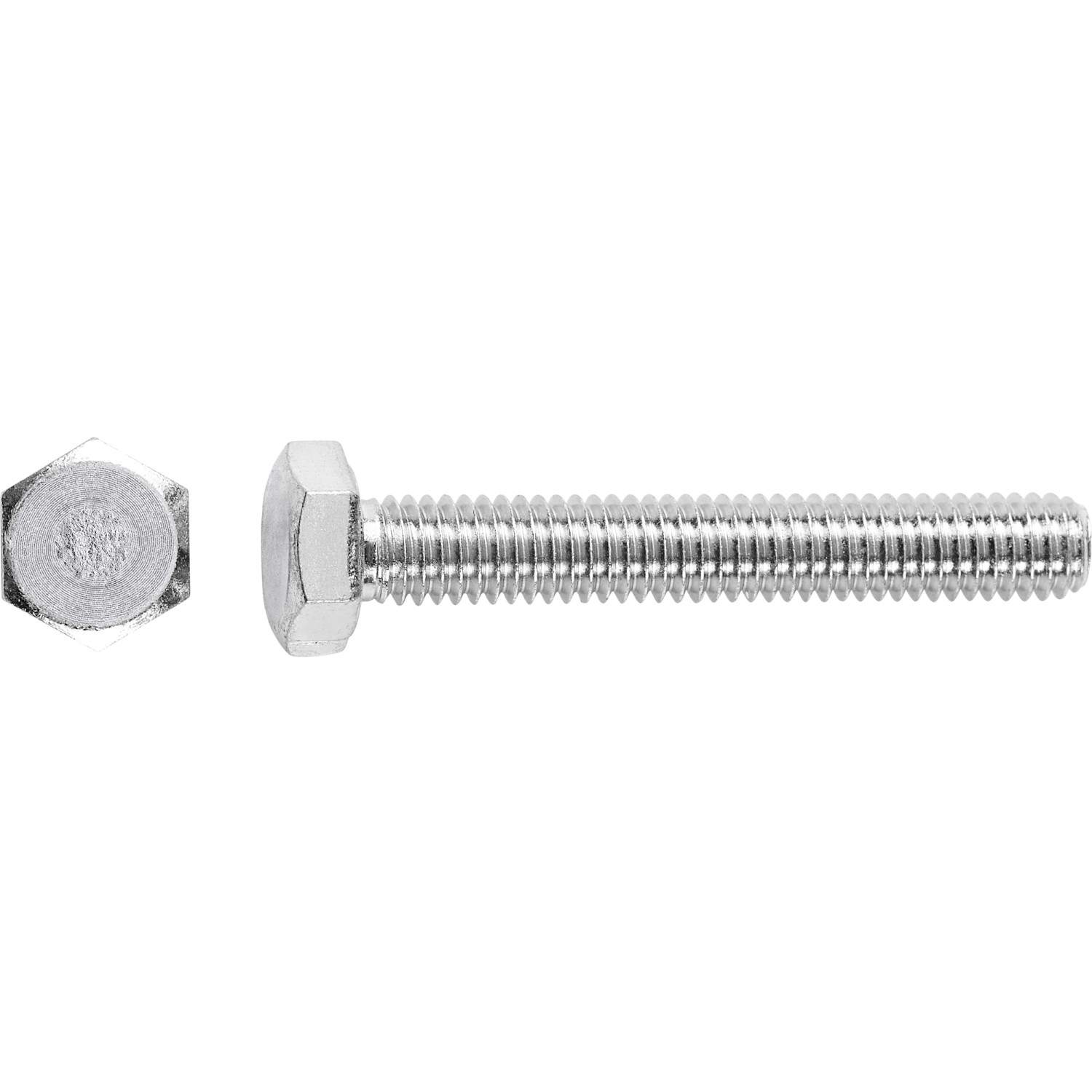 Šroub se šestihrannou hlavou SW13 plný závit pozinkovaný M8 x 50 mm, 50 ks