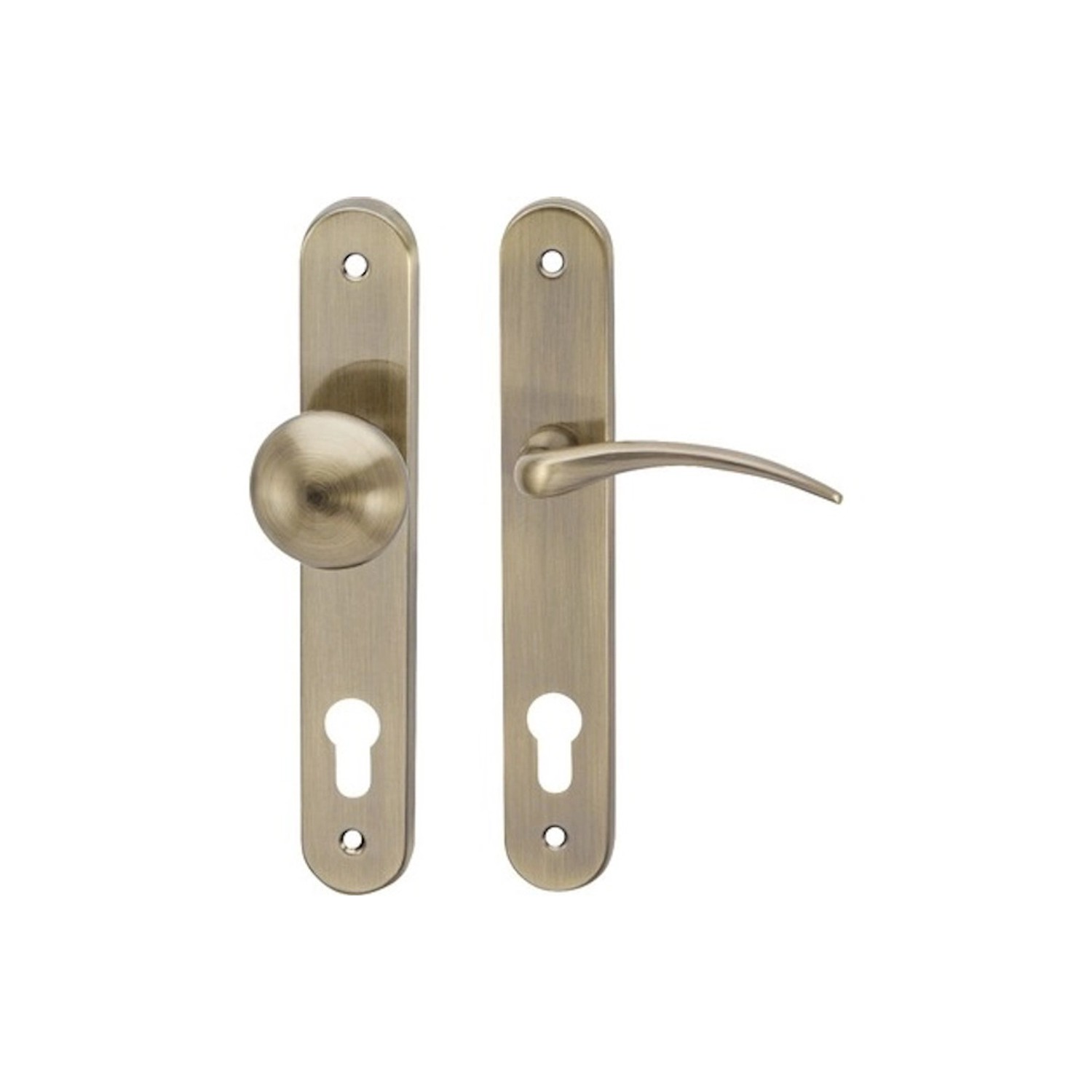 COBRA Dveřní štítové kování MILENA PZ 90 RE OFS bronz česaný