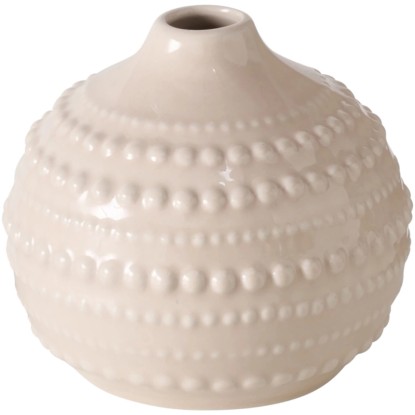 Boltze Váza Meruna béžová pr. 11 x 10 cm