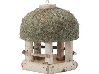 Krmítko se stříškou ze sena 29 cm x 28,5 cm x 30 cm Krmítko se stříškou ze sena 29 cm x 28,5 cm x 30 cm