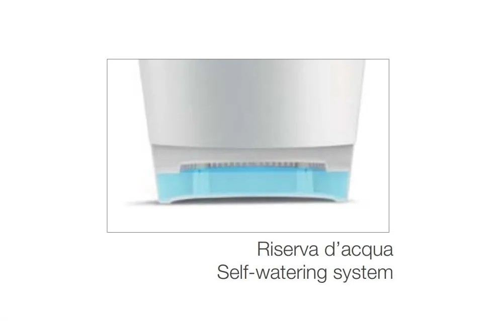 Vaso Opera Cloe Stefanplas 20x19 Cm - Bianco Travertino, In Resina Certificata Per Interni Ed Esterni 935176