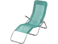 DESIGNlink Skládací zahradní lehátko tyrkysové 157,5 x 49,5 cm