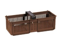 GARDENICO Přepravka na drobné plody hnědá 38 x 16 x 15 cm