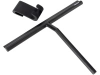 Wenko Koupelnová stěrka Mola XXL, široká stírací plocha ze silikonu, černá