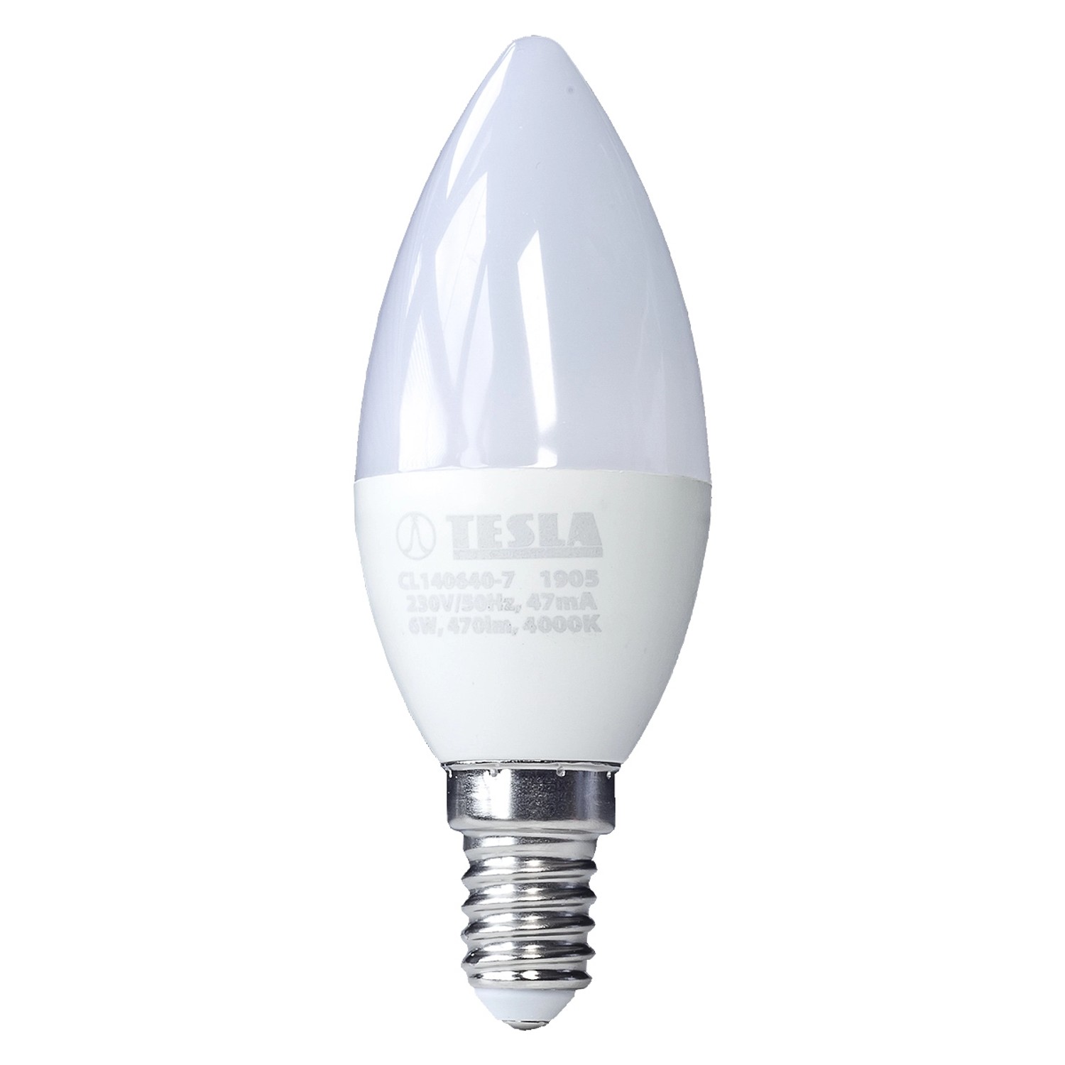 Tesla Lighting LED žárovka Candle E14, 6 W, 470 lm, 4000 K