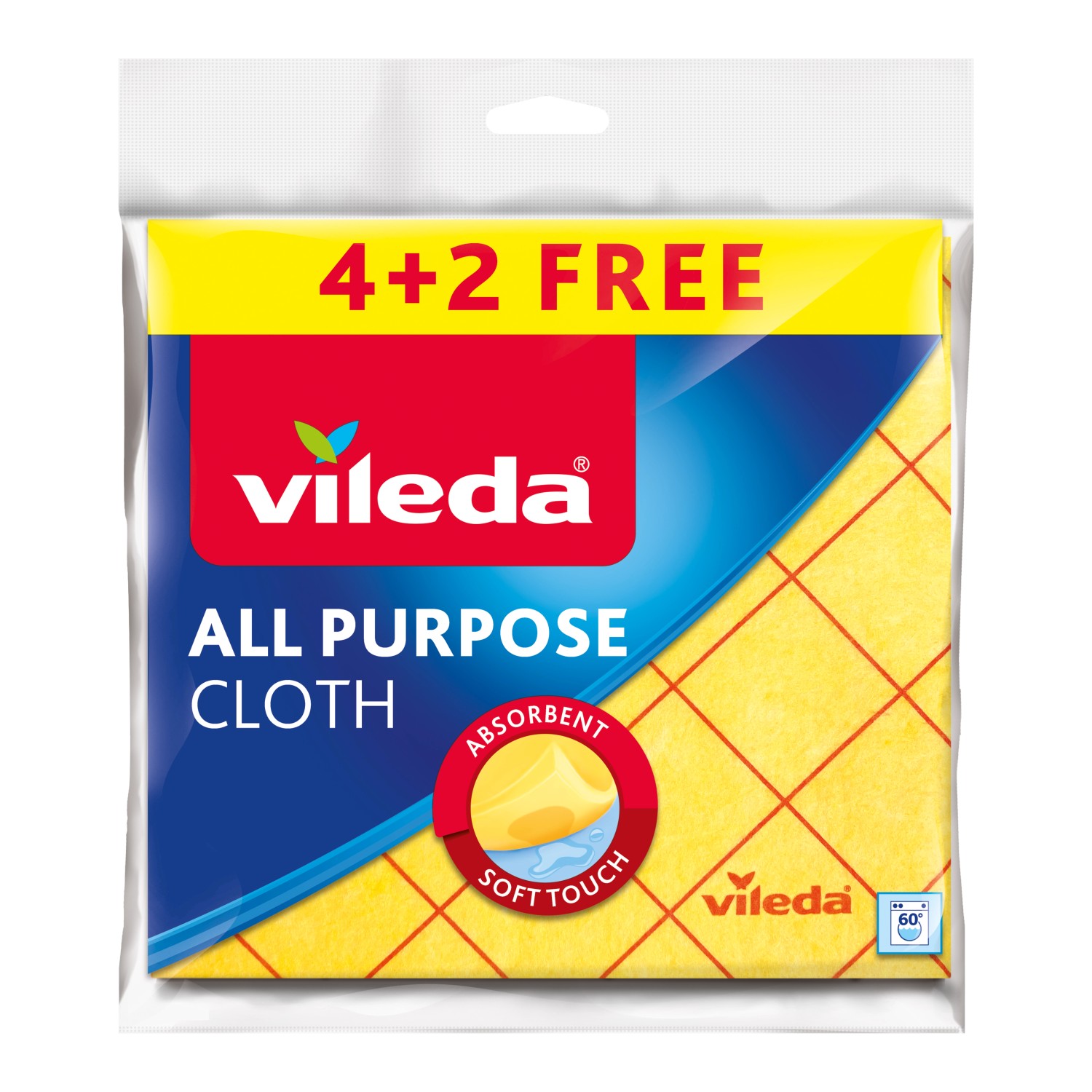 Vileda All Purpose Cloth univerzální hadřík 4+2 ks
