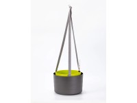 Plastia Samozavlažovací závěsná žardina Berberis antracit+zelená pr. 30x19,8cm