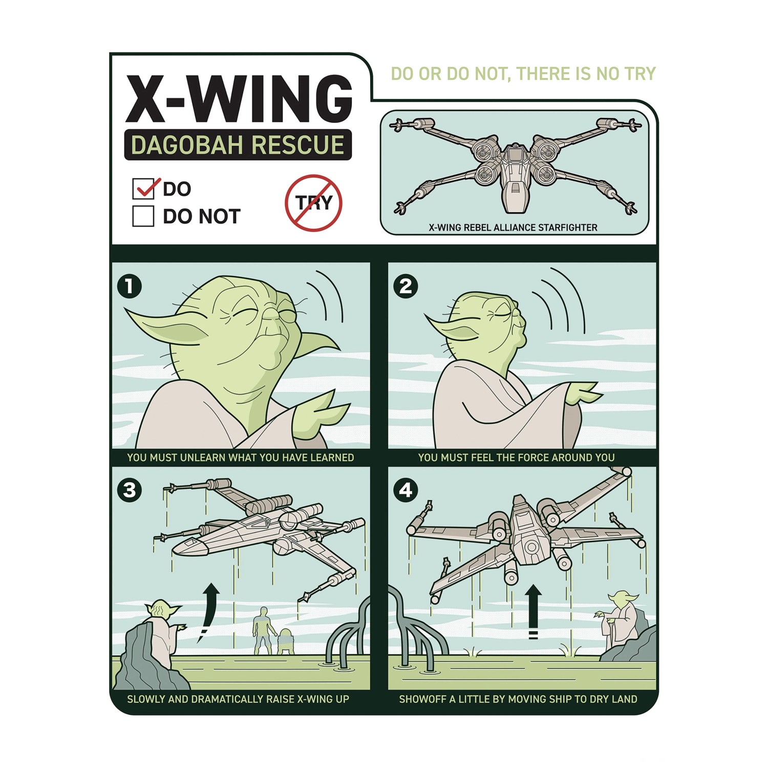 Komar Plakát Star Wars X-Wing Instructions 30 x 40 cm
