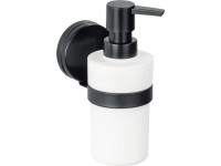 Wenko Dávkovač mýdla Static-Loc Pavia černý 6 x 16 x 9 cm