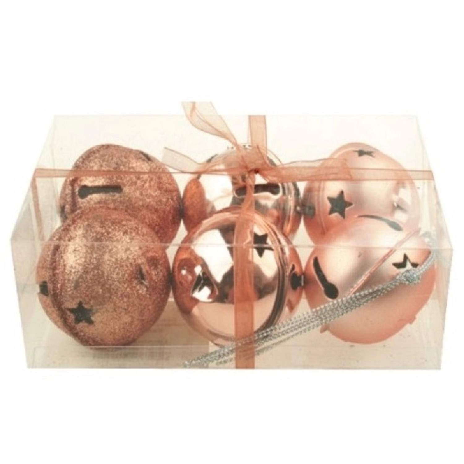 Anděl Přerov Rolničky měděné 5 cm, 6 ks