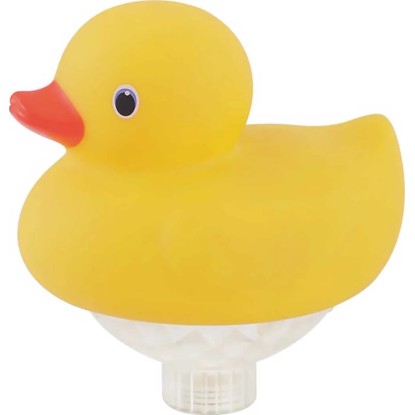 Plovoucí kachna s LED 15 cm