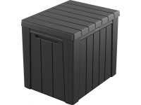 Keter Zahradní úložný box Urban, grafitová, 113 l, 59,6 x 46 x 53 cm