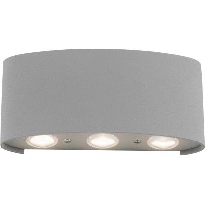 Paul Neuhaus Nástěnné LED svítidlo Carlo, 6x0,8 W, IP54, stříbrná, 17 x 4 cm