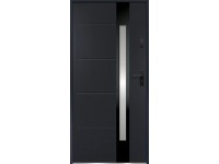 O.K. DOORS Ocelové vchodové dveře ARIADNA P55 antracitové 80 L
