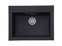 Respekta Kuchyňský dřez Mineralite Ohio černý 66 x 50 cm Respekta Kuchyňský dřez Mineralite Ohio černý 66 x 50 cm