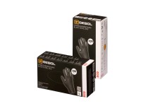 GEBOL Nepudrované jednorázové rukavice Black Nitril Eco, černá, vel. S, 100 ks